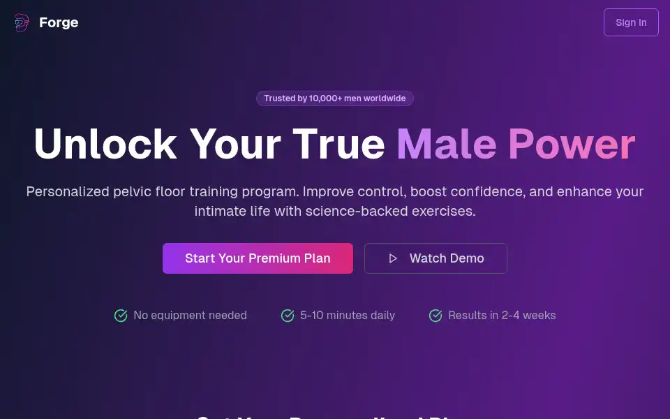 Screenshot of men-forge.com