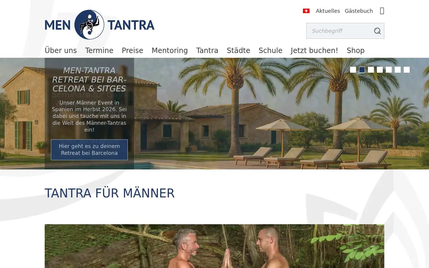 Screenshot of men-tantra.de
