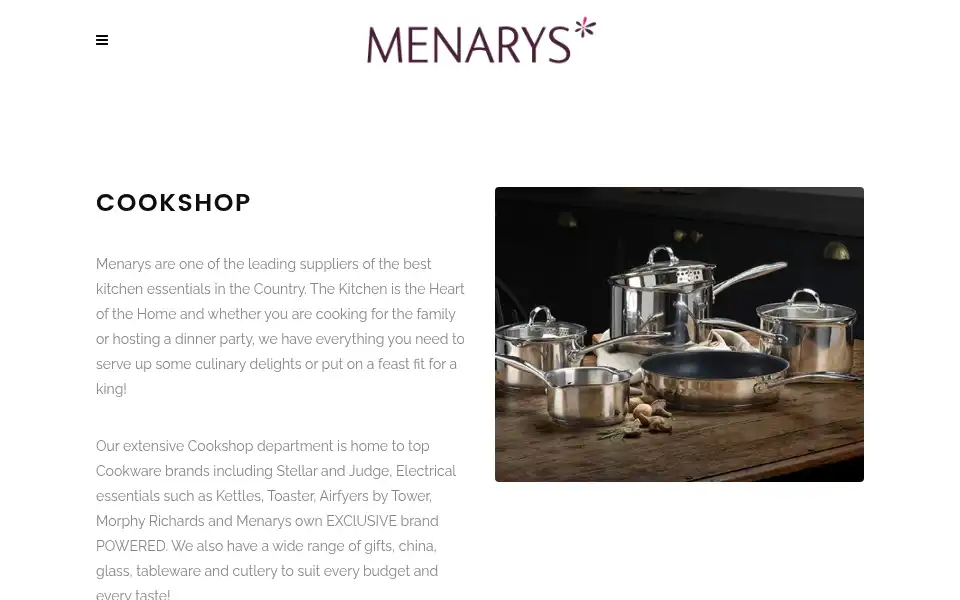 Screenshot of menarys.com