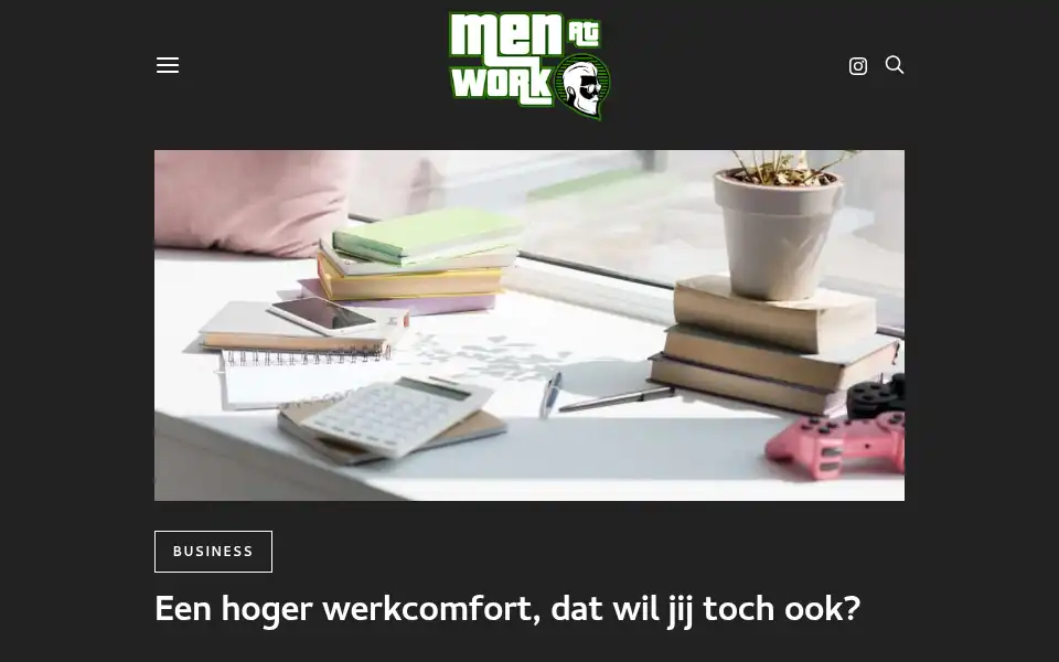 Screenshot of menatwork.nl