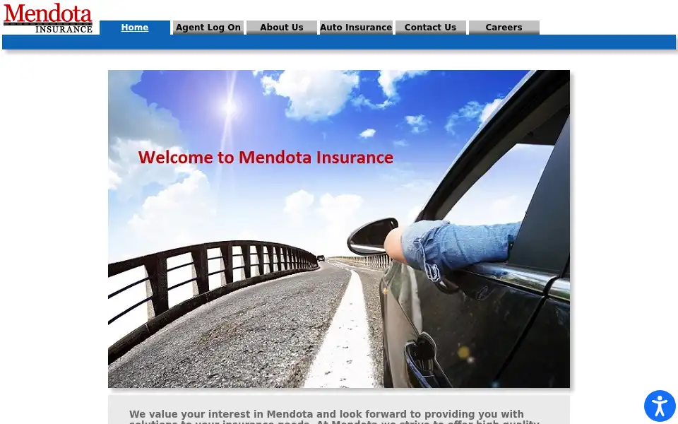 Screenshot of mendota-insurance.com