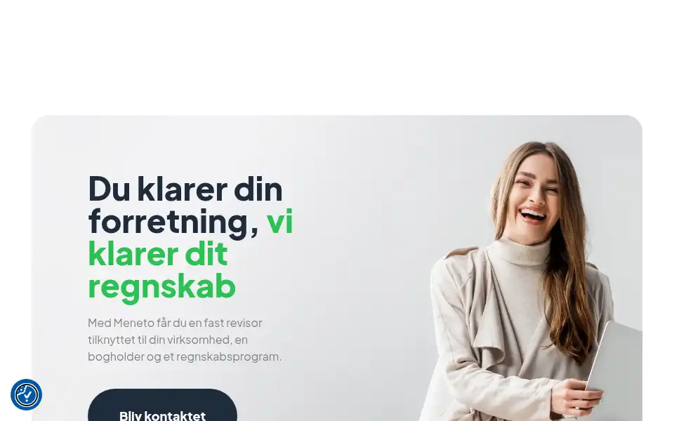 Screenshot of meneto.dk