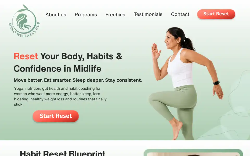 Screenshot of menowellnesshub.com