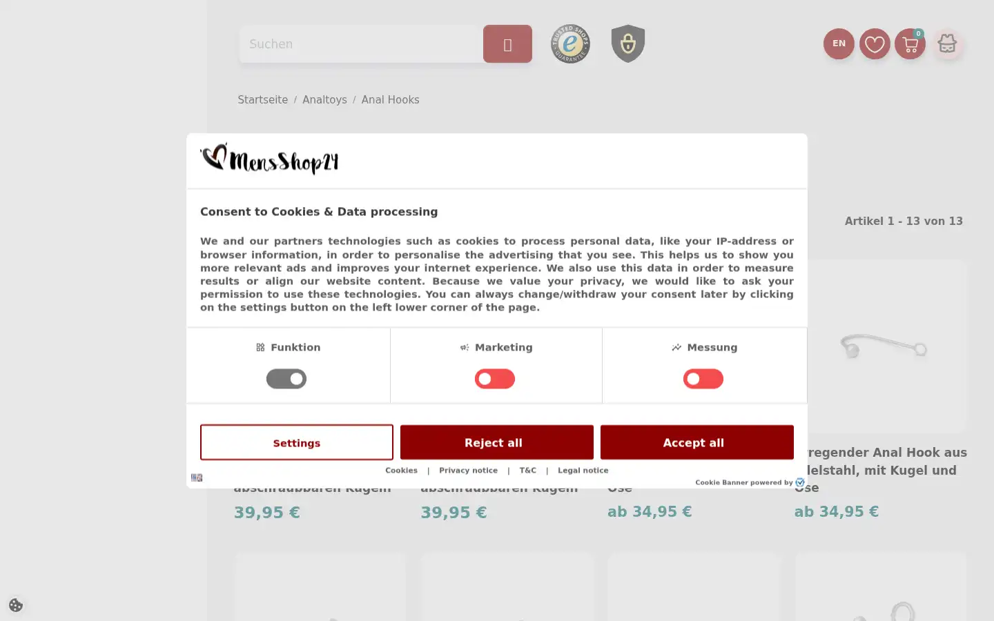 Screenshot of mens-shop24.de