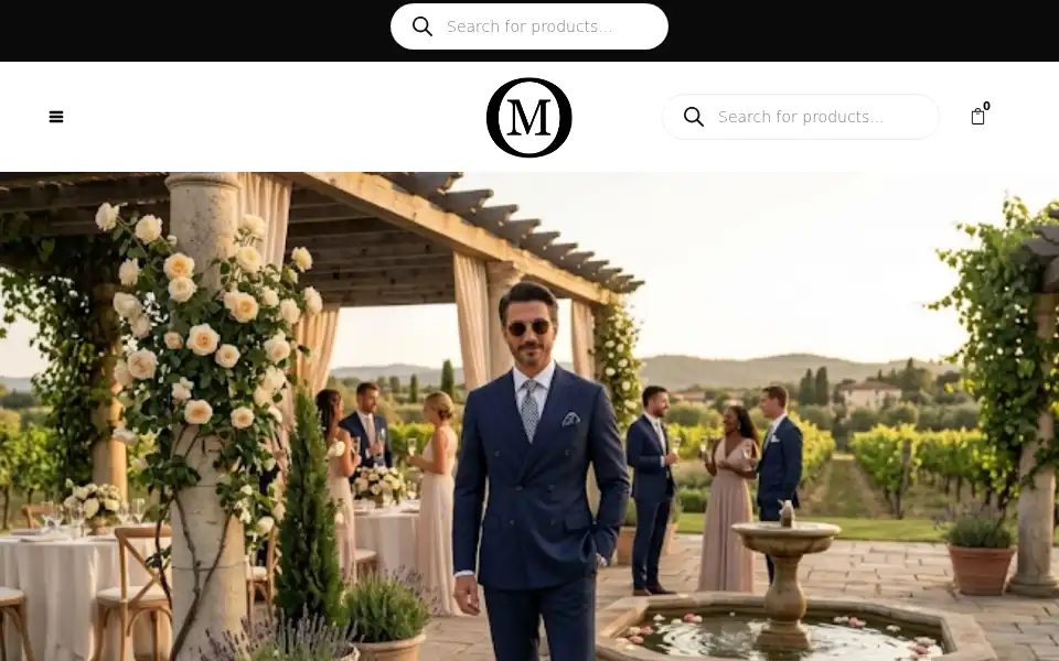 Screenshot of menswearonline.co.uk