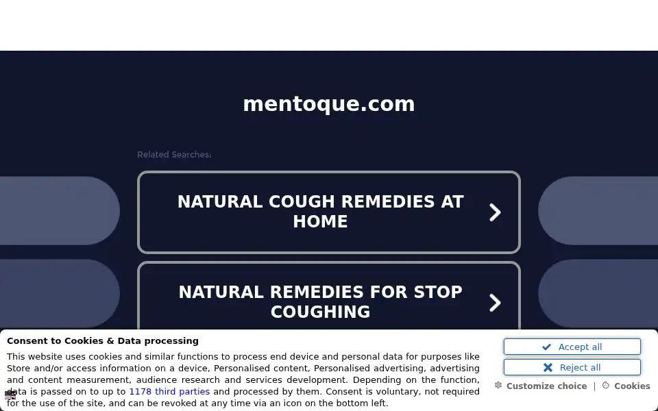 Screenshot of mentoque.com