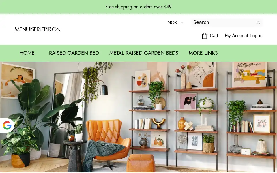 Screenshot of menuiseriepiron.com