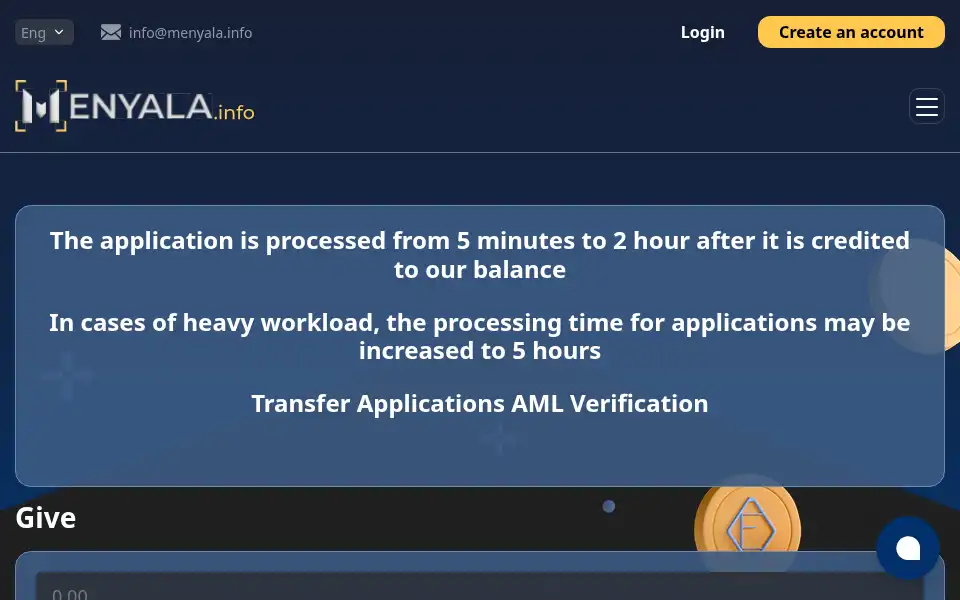 Screenshot of menyala.info
