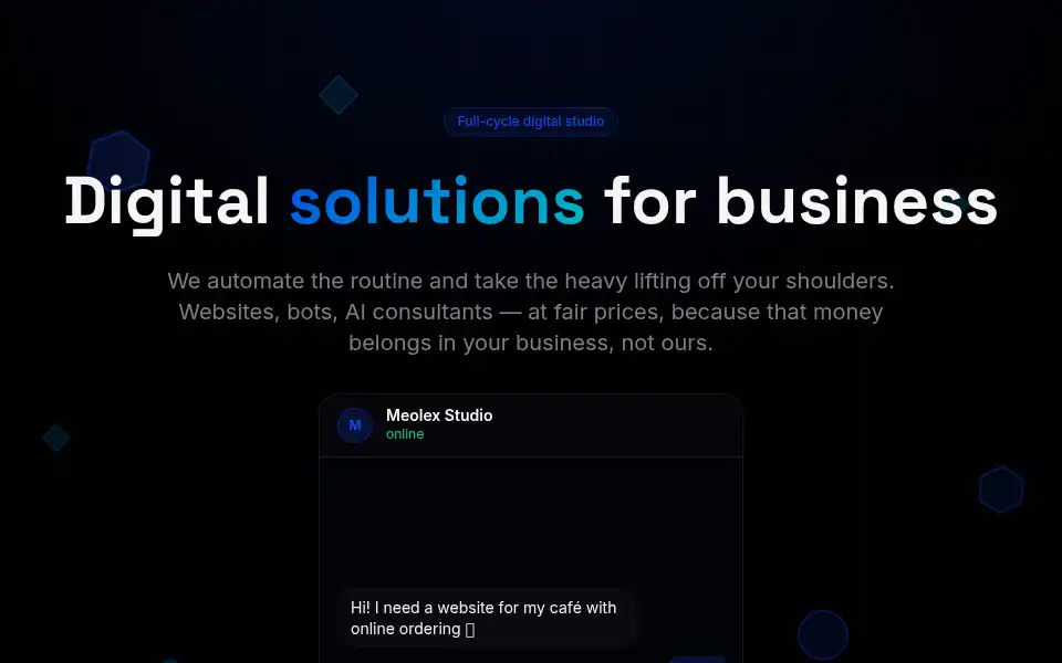 Screenshot of meolex.com