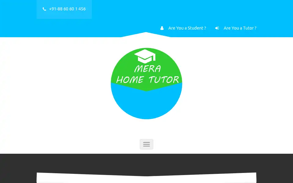 Screenshot of merahometutor.com