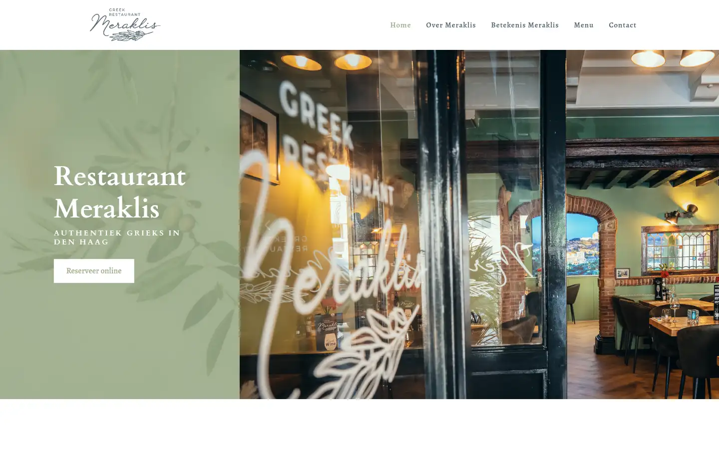 Screenshot of meraklisdenhaag.nl