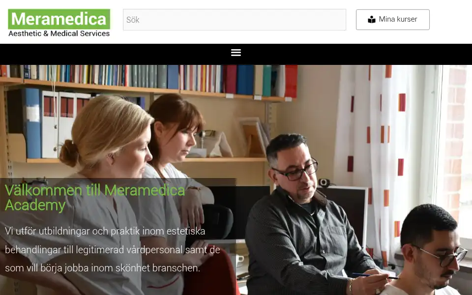 Screenshot of meramedica.se
