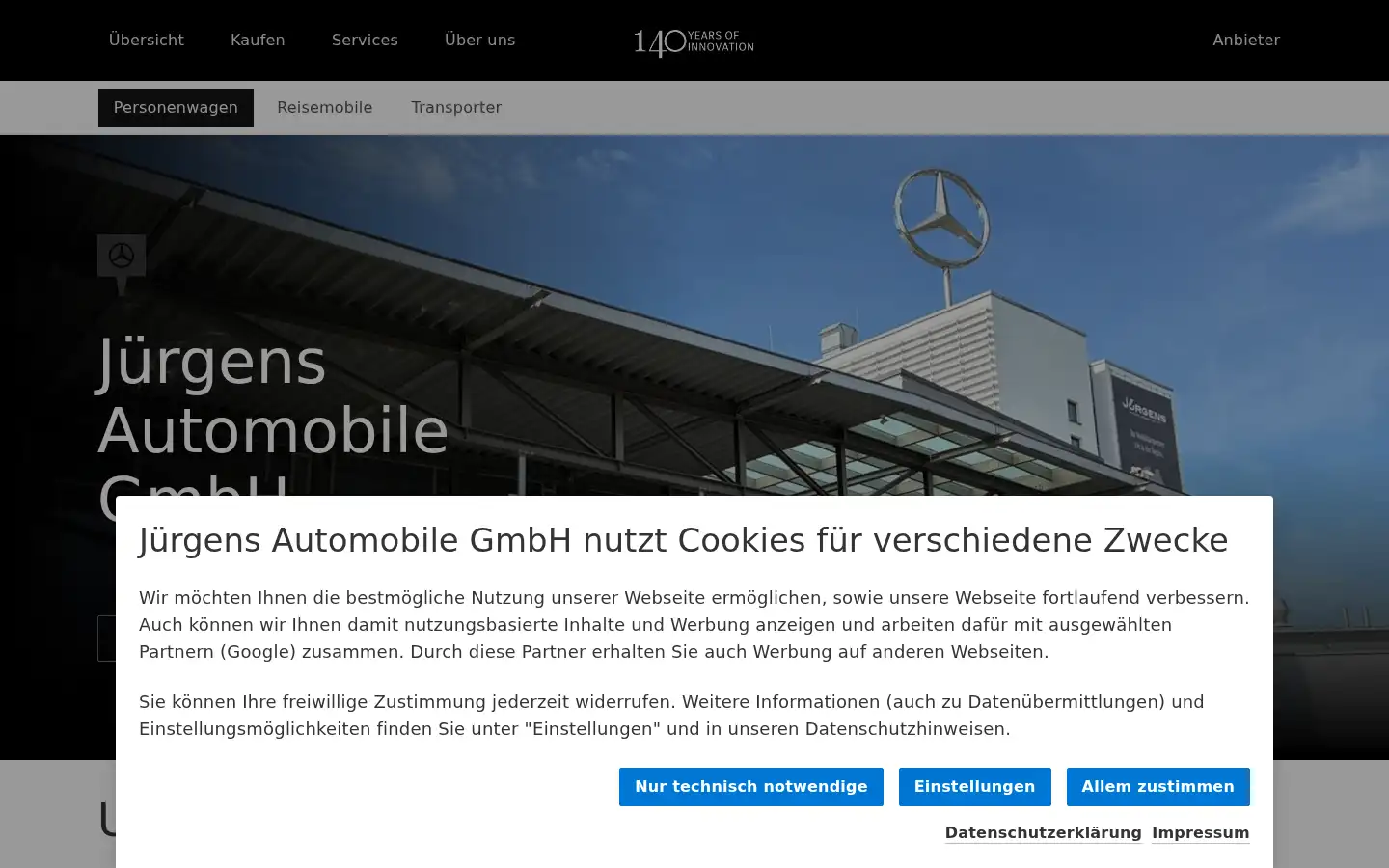 Screenshot of mercedes-benz-dortmund.de