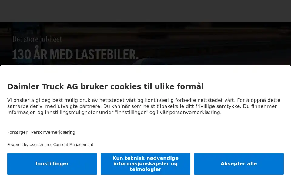 Screenshot of mercedes-benz-trucks.com