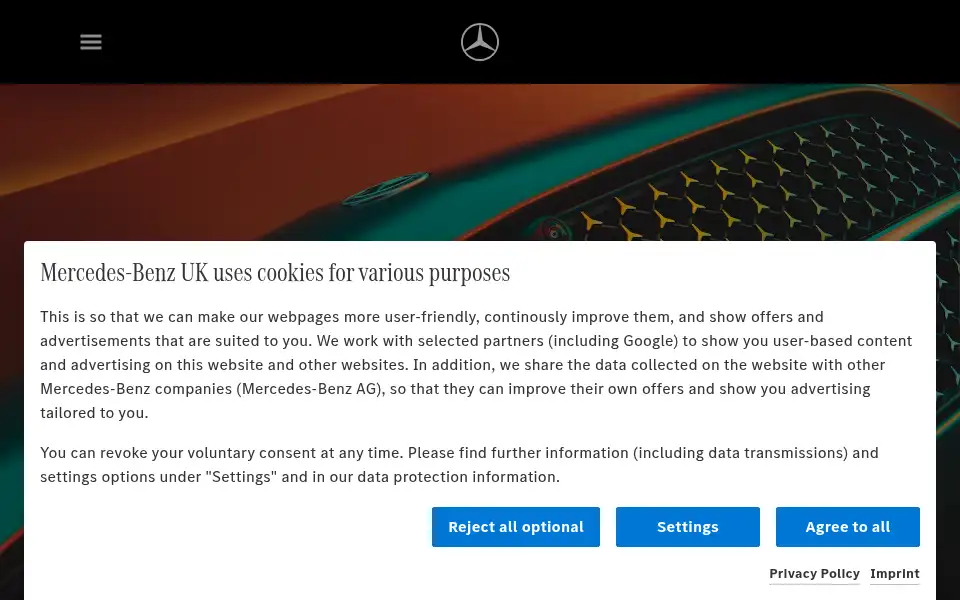 Screenshot of mercedes-benzofsouthampton.co.uk