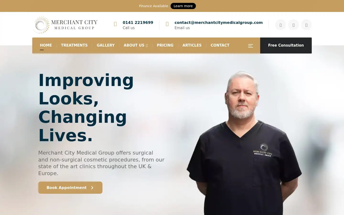 Screenshot of merchantcitymedicalgroup.com