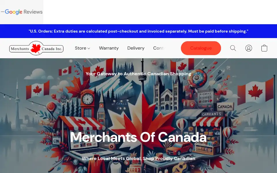 Screenshot of merchantscanada.com