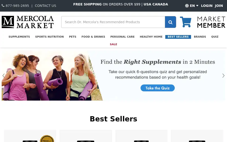 Screenshot of mercolamarket.com