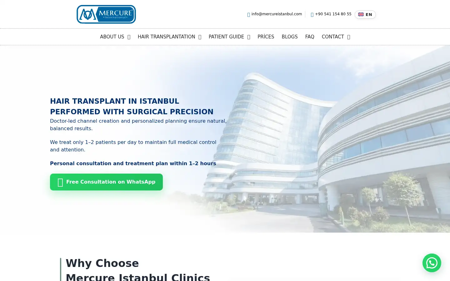 Screenshot of mercureistanbul.com