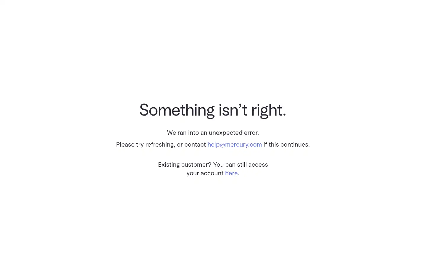 Screenshot of mercury.com