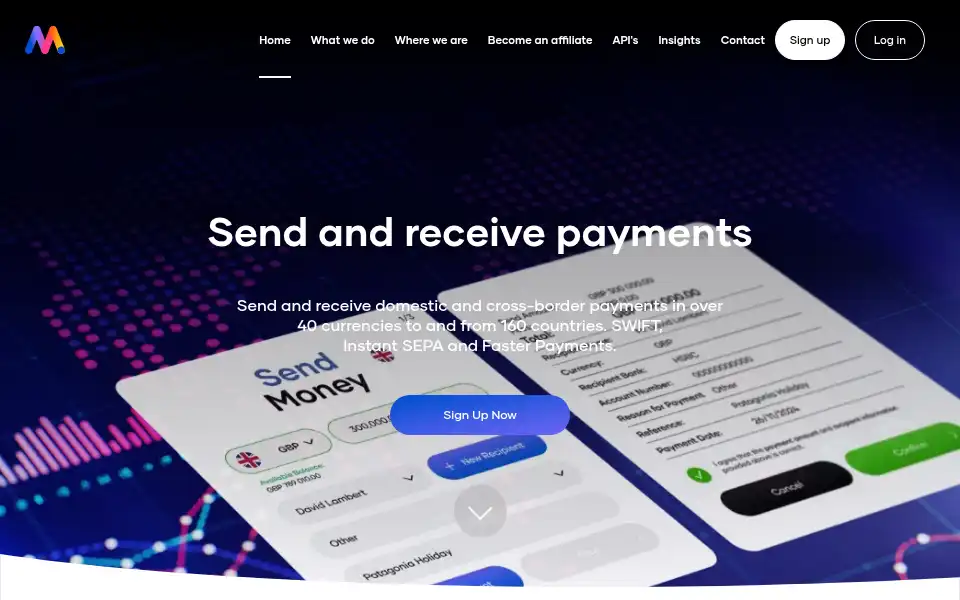 Screenshot of mercury-fx.com