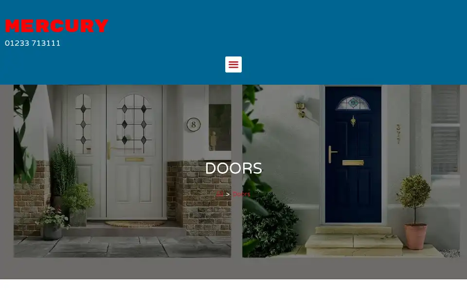 Screenshot of mercurywindows.com
