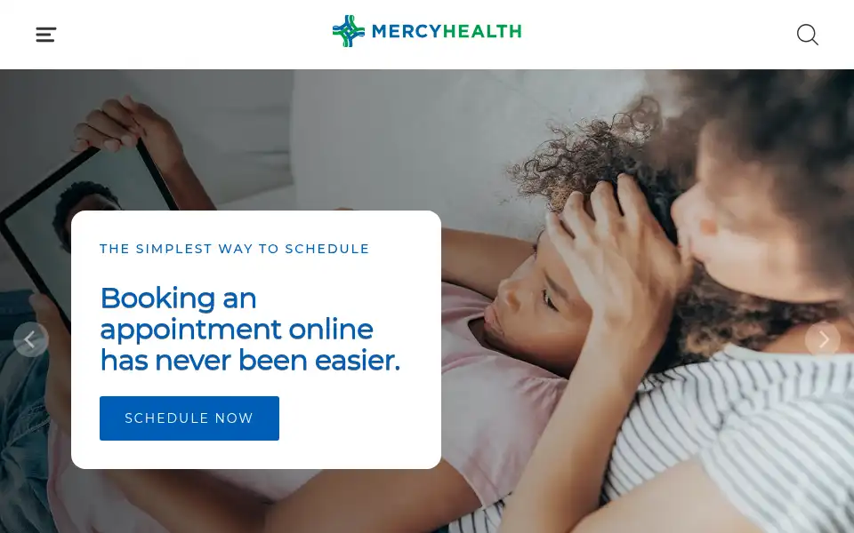 Screenshot of mercy.com