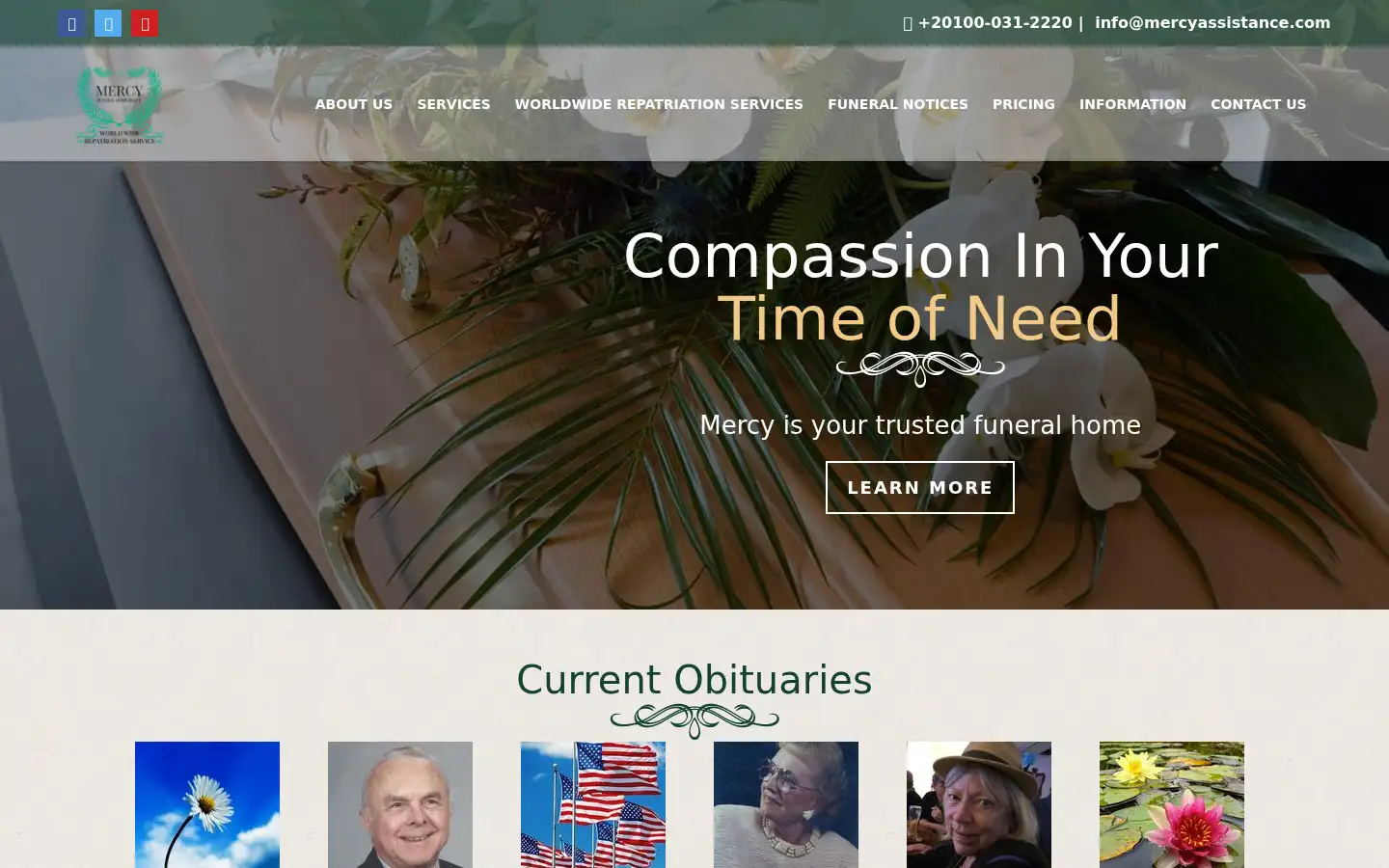 Screenshot of mercyassistance.com