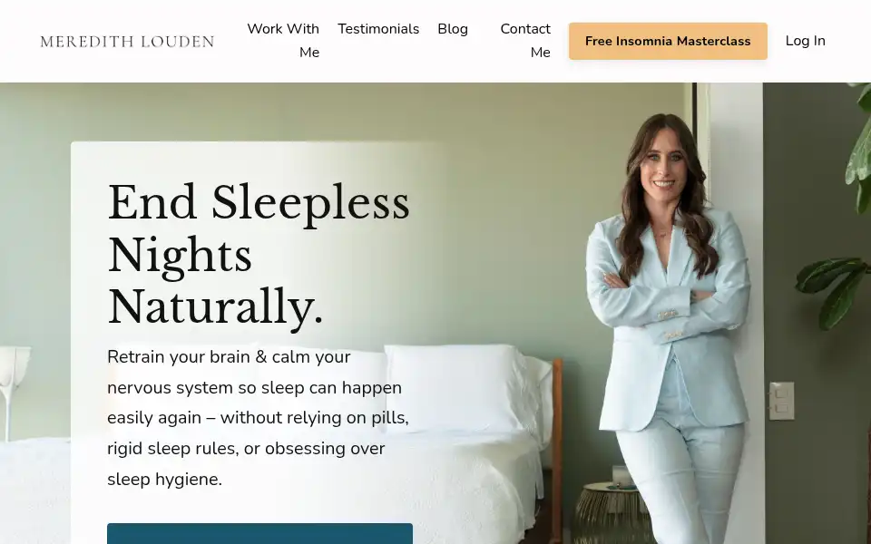Screenshot of meredithlouden.com