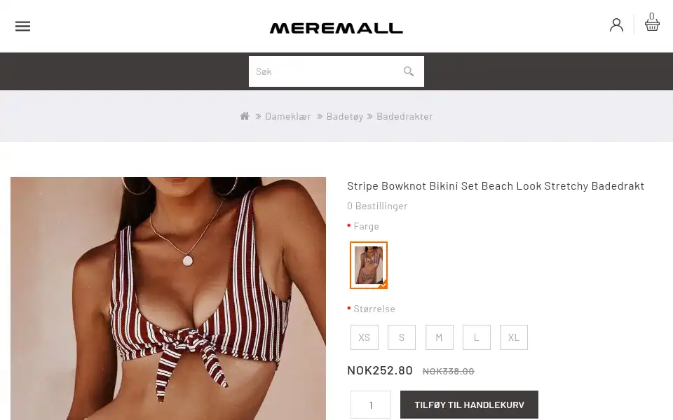 Screenshot of meremall.com