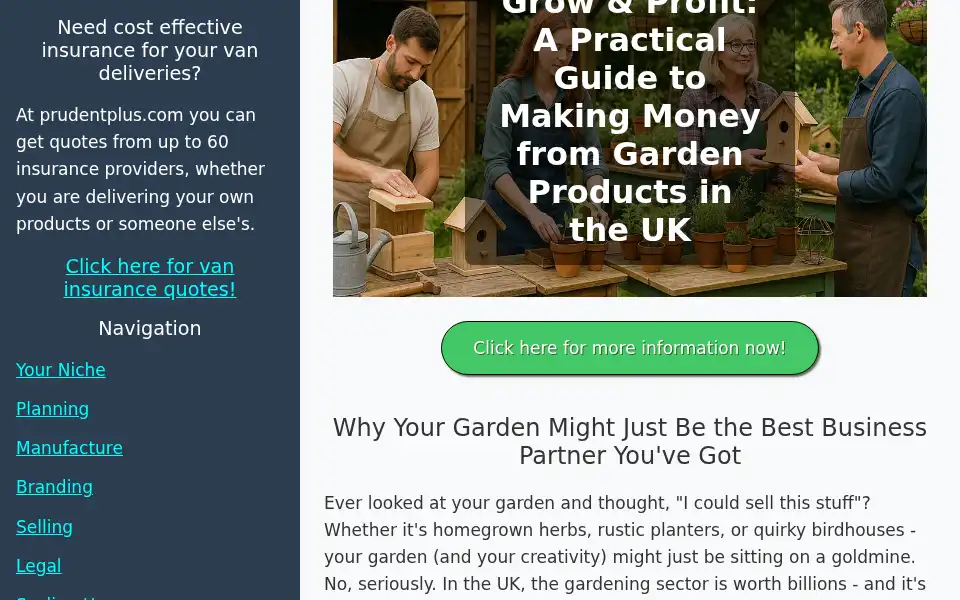 Screenshot of meritgardenproducts.co.uk