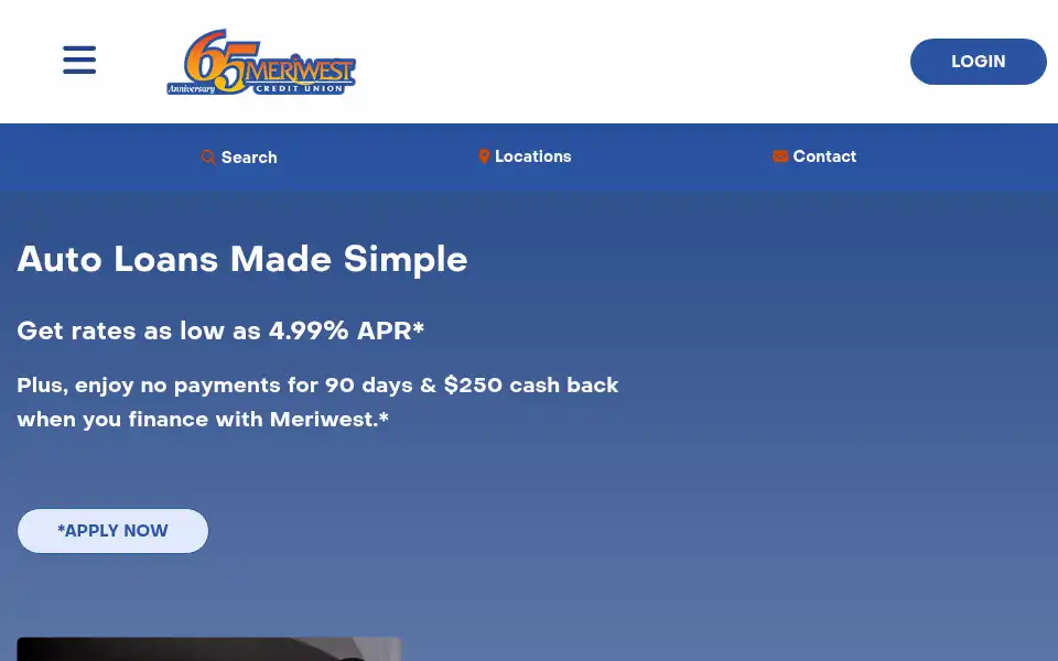 Screenshot of meriwest.com