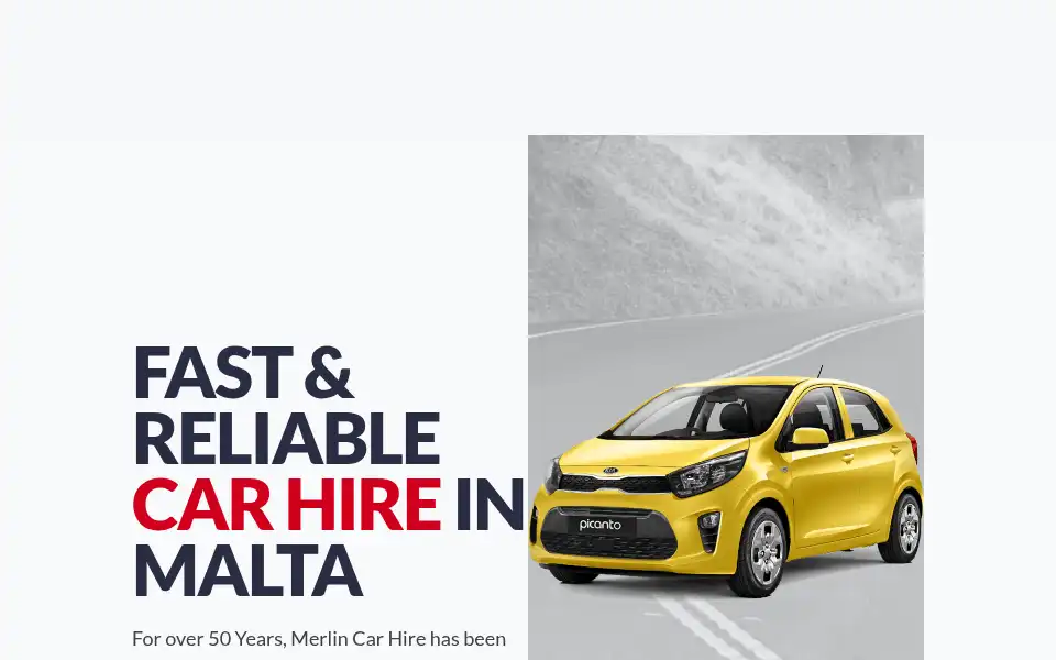 Screenshot of merlincarhiremalta.com