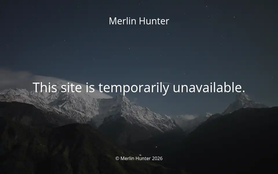 Screenshot of merlinhunter.com