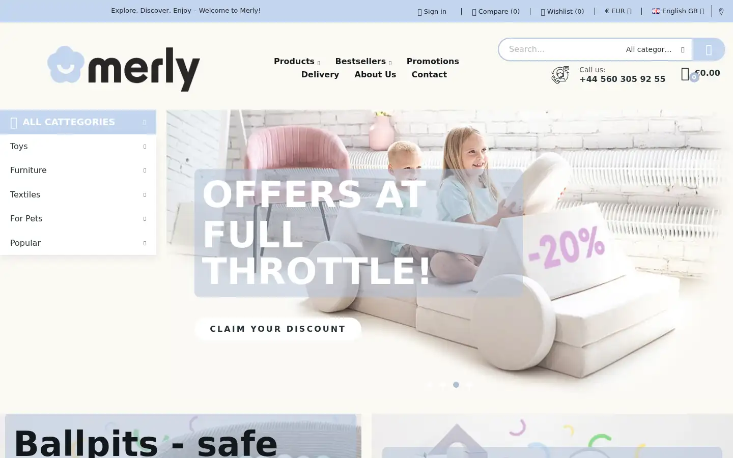 Screenshot of merly.eu