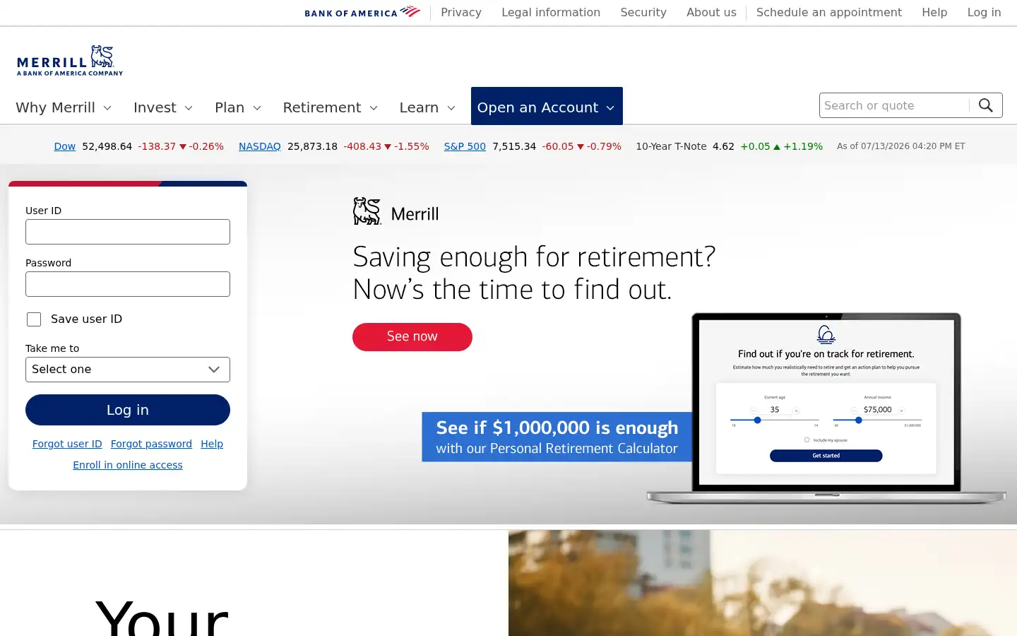 Screenshot of merrilledge.com