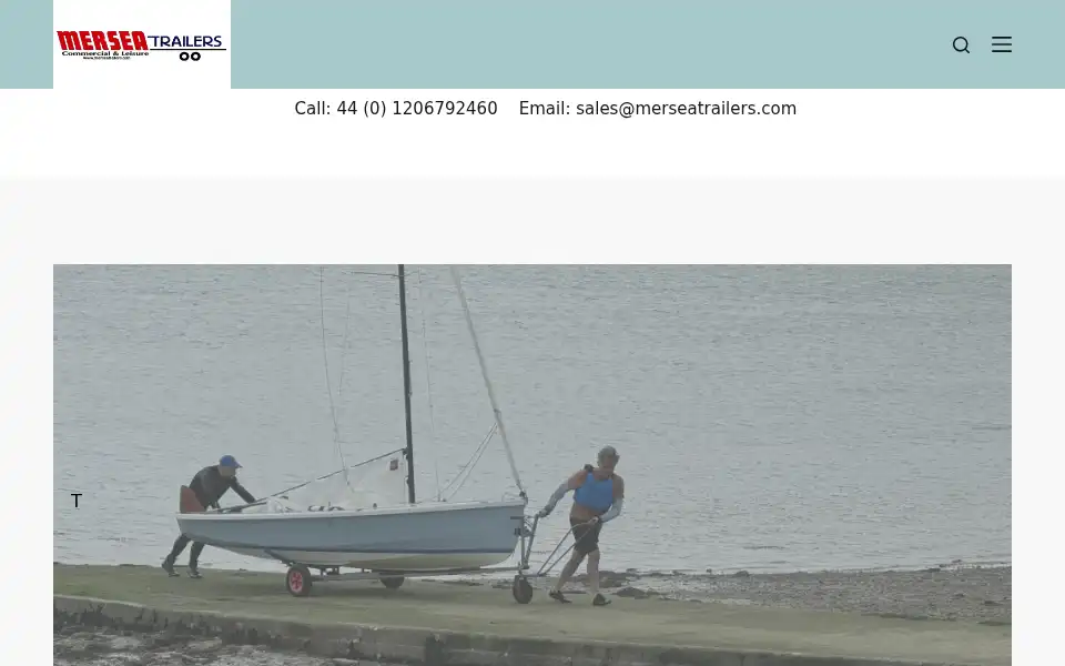 Screenshot of merseatrailers.com