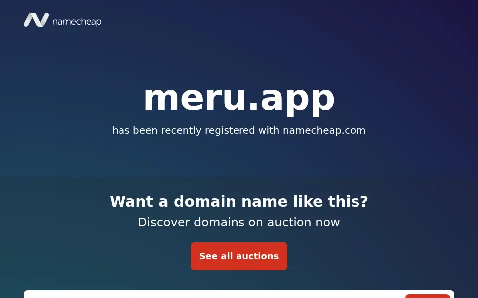 Screenshot of meru.app