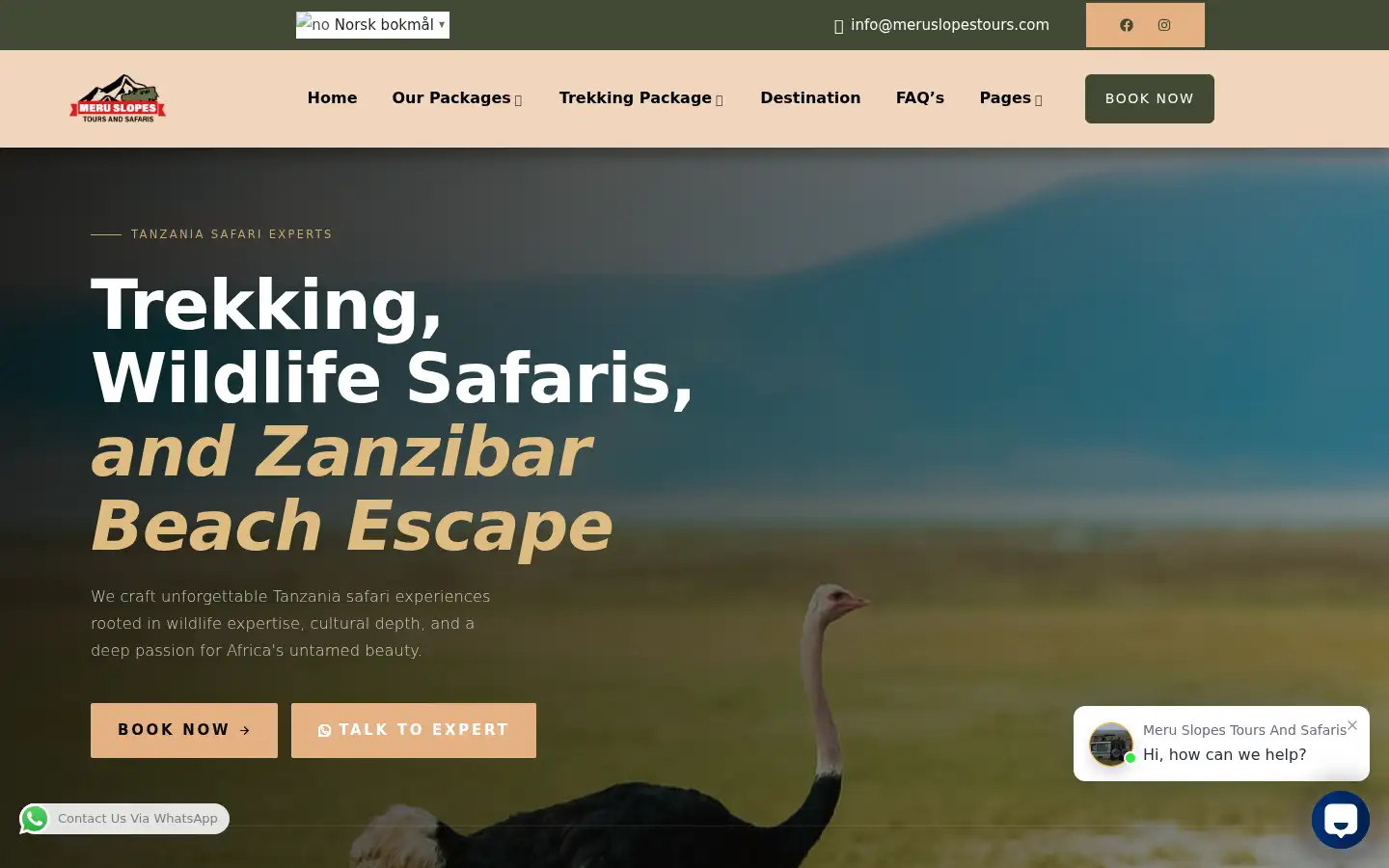 Screenshot of meruslopestours.com