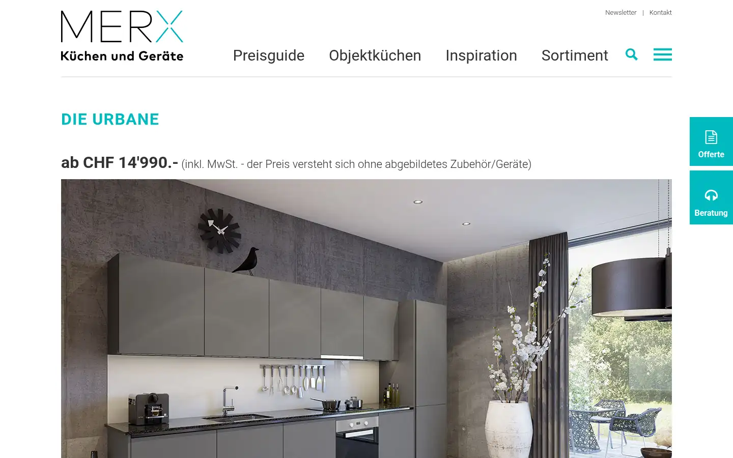 Screenshot of merx.ch