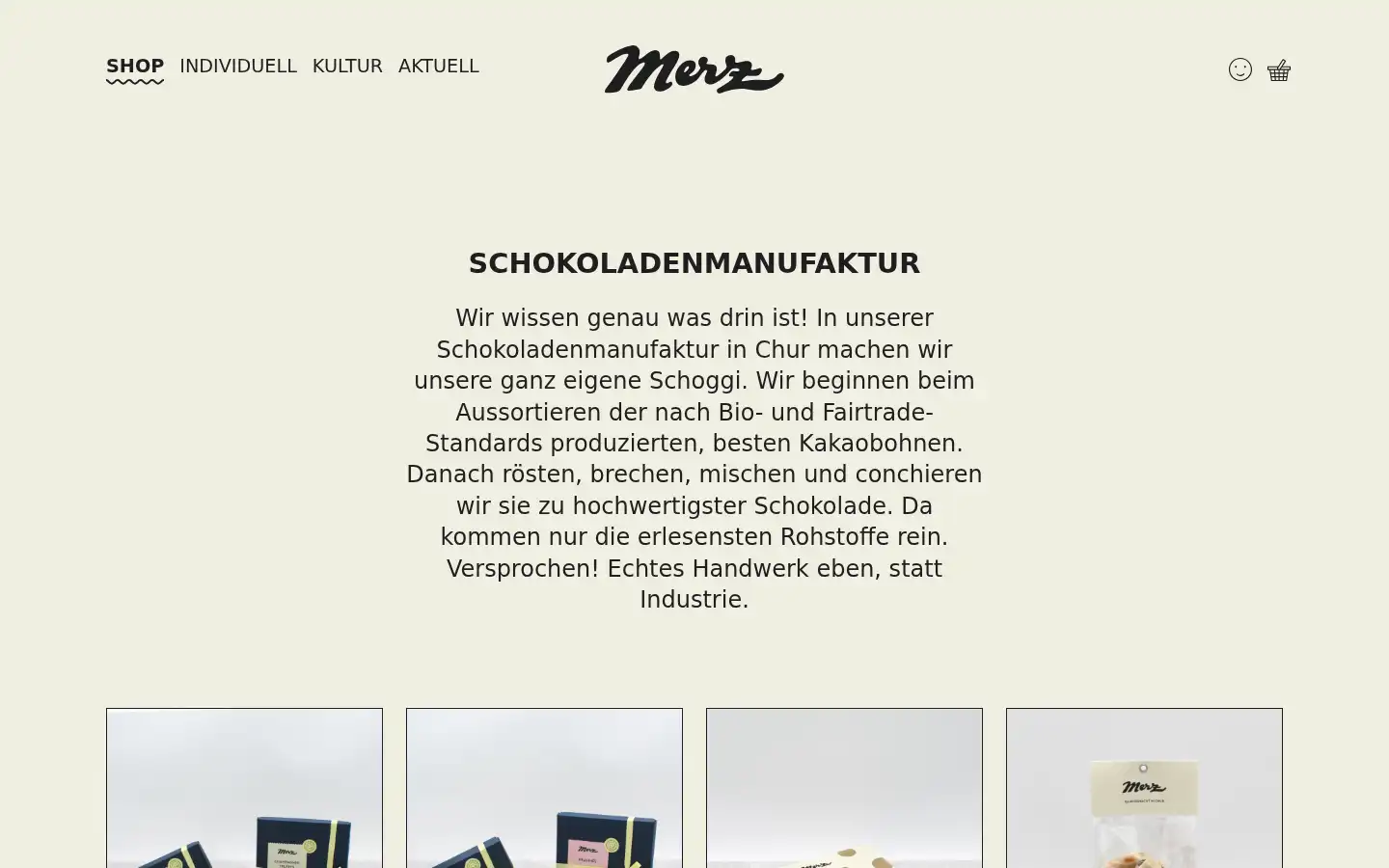 Screenshot of merz.swiss
