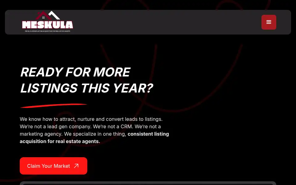 Screenshot of meskula.com