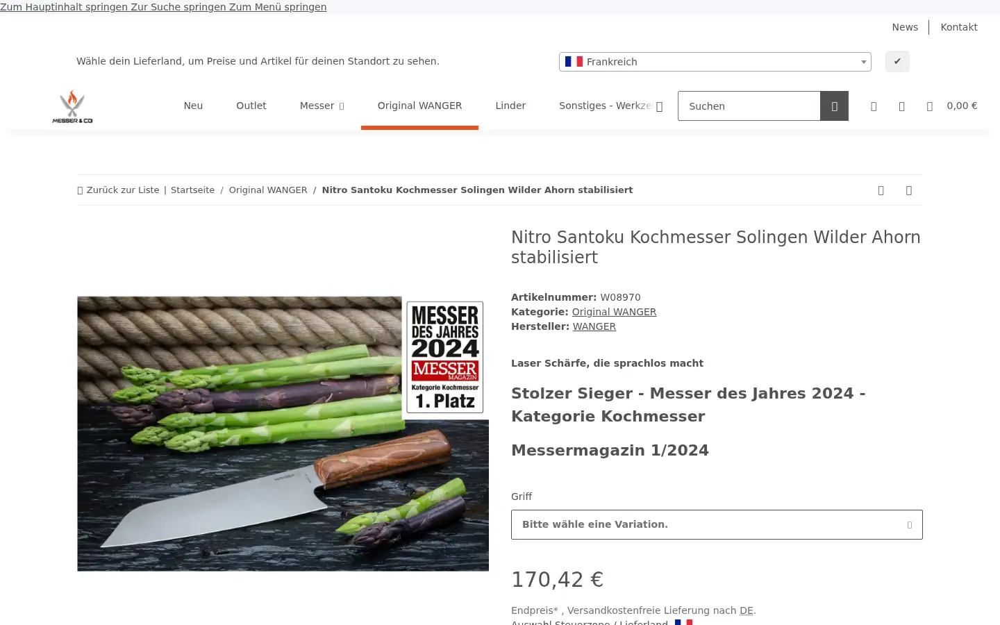 Screenshot of messerundco.de