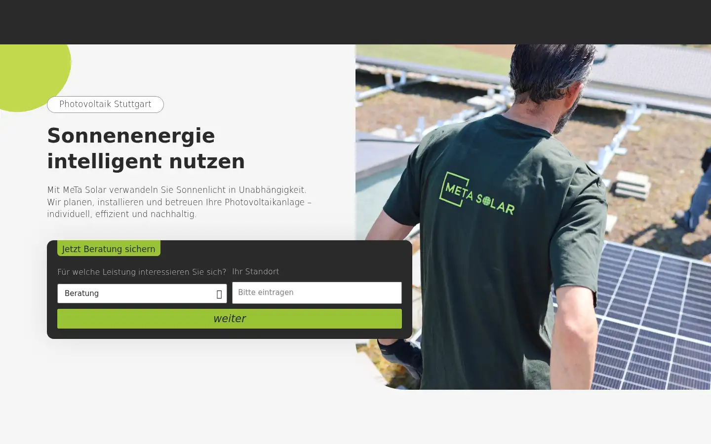 Screenshot of meta-solar.de