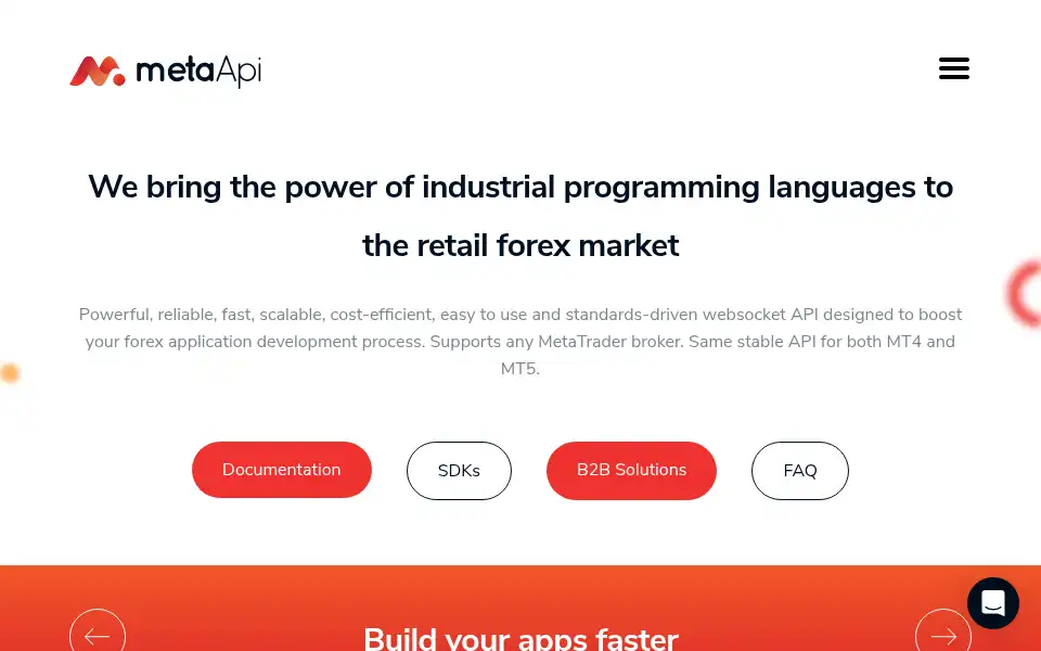Screenshot of metaapi.cloud