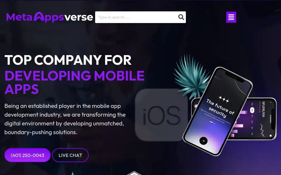 Screenshot of metaappsverse.com