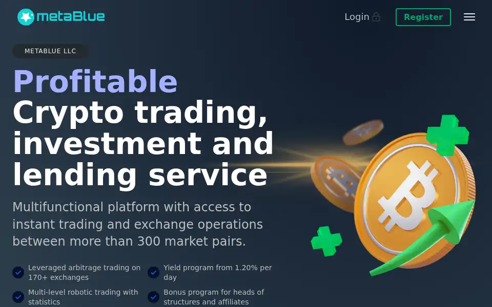 Screenshot of metabluellc.com