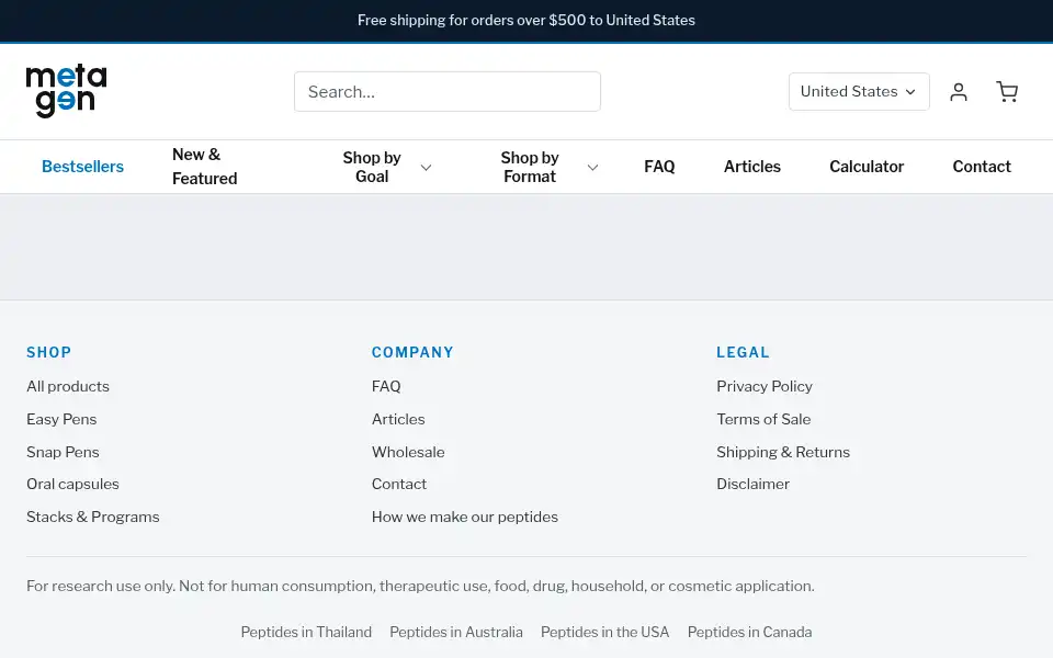 Screenshot of metagen.click