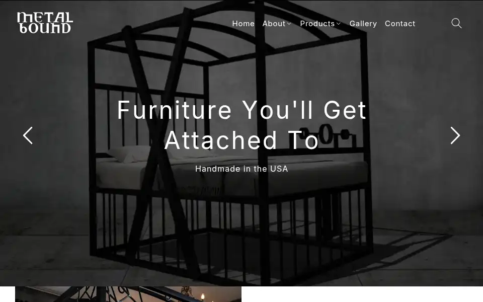 Screenshot of metalbound.com