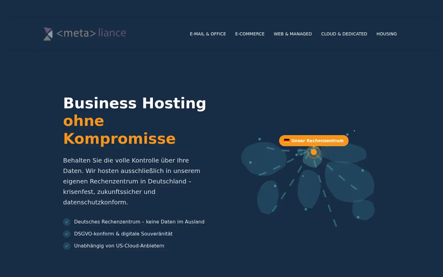 Screenshot of metaliance.de